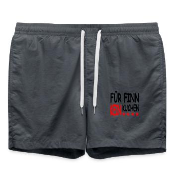 Kuchen - Badeshorts - Anthrazit - Vorne - AI Model Male 185 light (185cm)