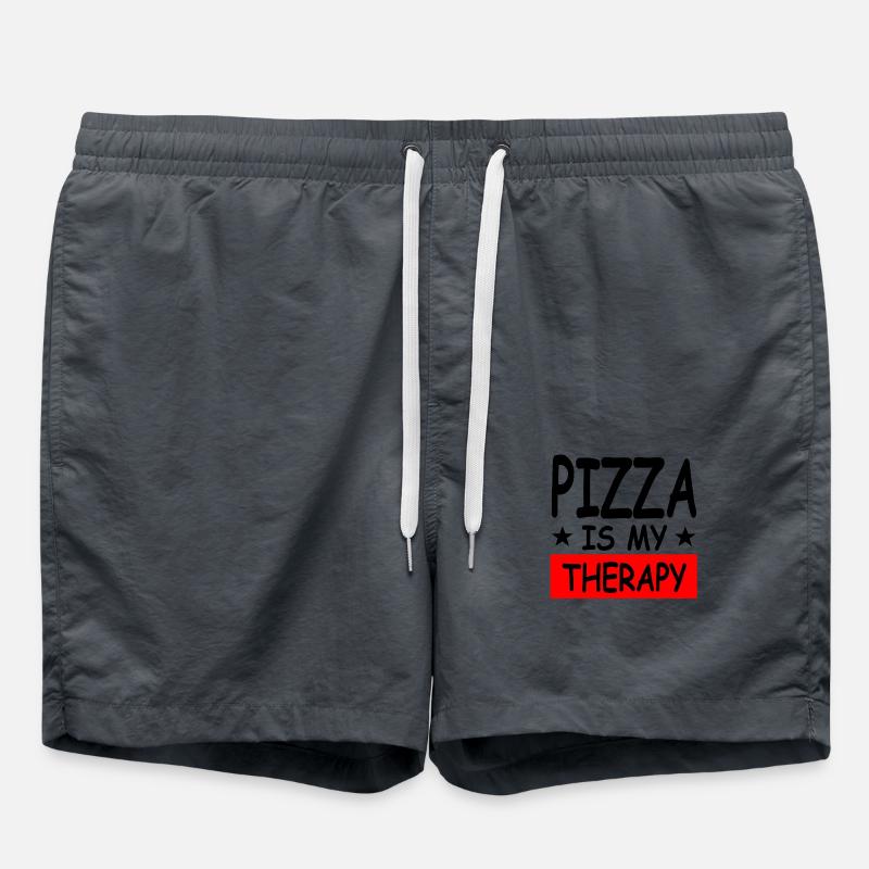 Pizza - Badeshorts - Anthrazit