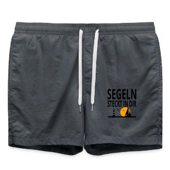 Sail - Swim Trunks - anthracite - Front - AI Model Male 185 light (185cm)
