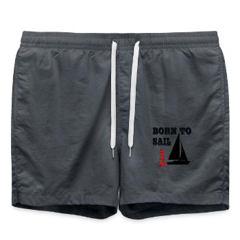 Sail - Swim Trunks - anthracite - Front - AI Model Male 185 light (185cm)
