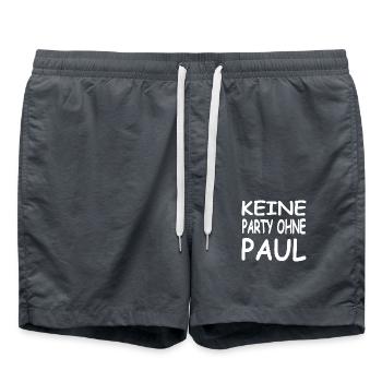 Party - Badeshorts - Anthrazit - Vorne - AI Model Male 185 light (185cm)