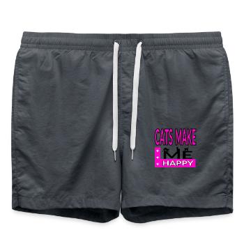 Félin - Short de bain - charbon - Devant - AI Model Male 185 light (185cm)