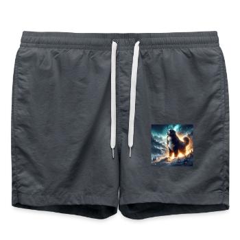 Bouvier bernois - Short de bain - charbon - Devant - AI Model Male 185 light (185cm)