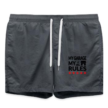 Garage - Short de bain - charbon - Devant - AI Model Male 185 light (185cm)