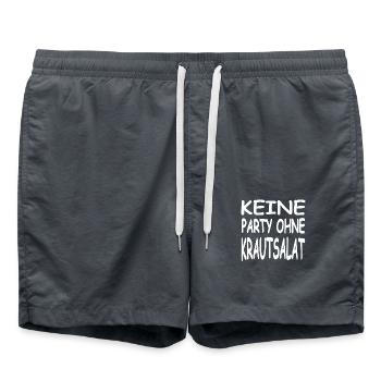 Party - Badeshorts - Anthrazit - Vorne - AI Model Male 185 light (185cm)