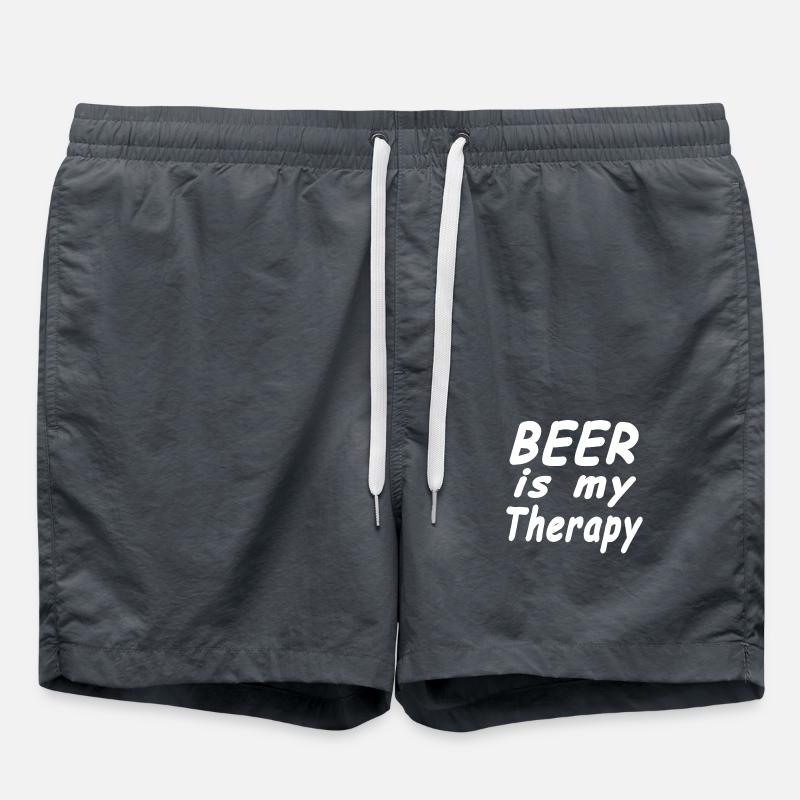 Bier - Badeshorts - Anthrazit