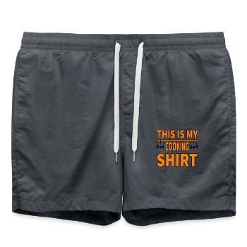 Kochen - Badeshorts - Anthrazit - Vorne - AI Model Male 185 light (185cm)