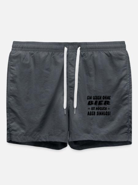 Bier - Badeshorts - Anthrazit