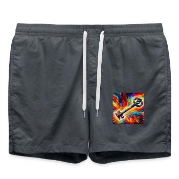 Clé - Short de bain - charbon - Devant - AI Model Male 185 light (185cm)