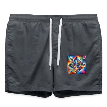 Clé - Short de bain - charbon - Devant - AI Model Male 185 light (185cm)