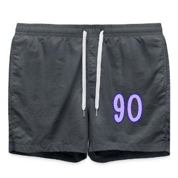90. 90 ANS. 90e ANNIVERSAIRE. ANNIVERSAIRE 90 ANS. - Short de bain - charbon - Devant - AI Model Male 185 light (185cm)