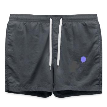 Mädchen mit einem Luftballon - Badeshorts - Anthrazit - Vorne - AI Model Male 185 light (185cm)