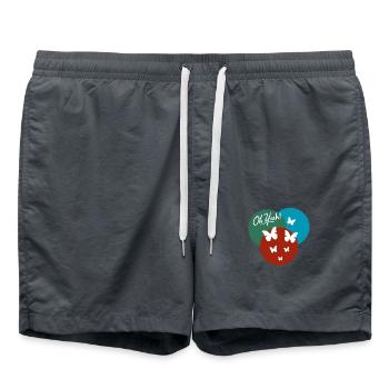 Oh yeah papillon - Short de bain - charbon - Devant - AI Model Male 185 light (185cm)