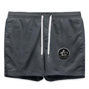 Switzerland Design - Swim Trunks - anthracite - Front - AI Model Male 185 light (185cm)