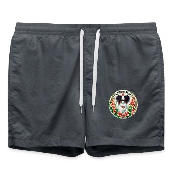 Papillon Mama - Badeshorts - Anthrazit - Vorne - AI Model Male 185 light (185cm)