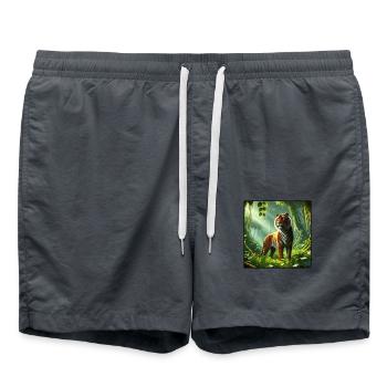 Tiger - Badeshorts - Anthrazit - Vorne - AI Model Male 185 light (185cm)