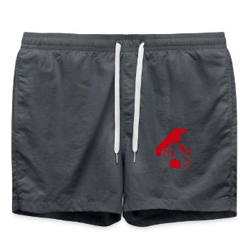 Moto 4 motard - Short de bain - charbon - Devant - AI Model Male 185 light (185cm)