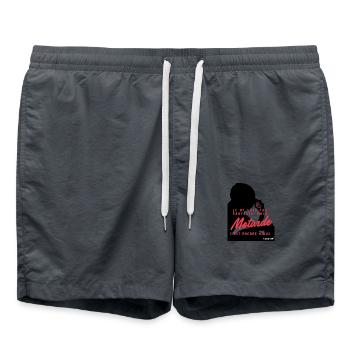 FR49 - Je ne suis pas parfaite mais motarde - Short de bain - charbon - Devant - AI Model Male 185 light (185cm)