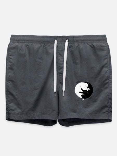 I Ching Cat - Swim Trunks - anthracite