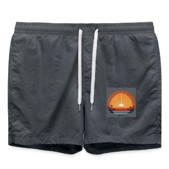 Sunset - Badeshorts - Anthrazit - Vorne - AI Model Male 185 light (185cm)