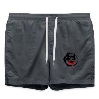Halloween Happy Horror Monster Blood Spooky Scary - Swim Trunks - anthracite - Front - AI Model Male 185 light (185cm)