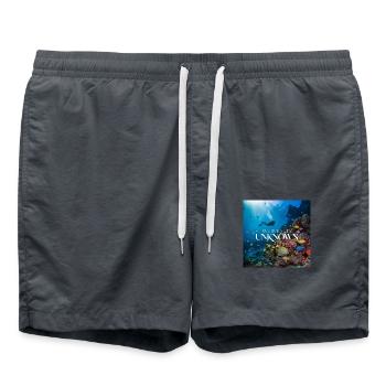 Dive into the Unknown transformed - Badeshorts - Anthrazit - Vorne - AI Model Male 185 light (185cm)