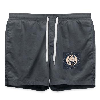 Wolf Spirit - Badeshorts - Anthrazit - Vorne - AI Model Male 185 light (185cm)
