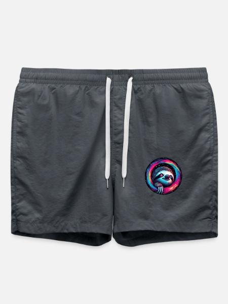 Kosmische Faultiergalaxie Kunst - Badeshorts - Anthrazit