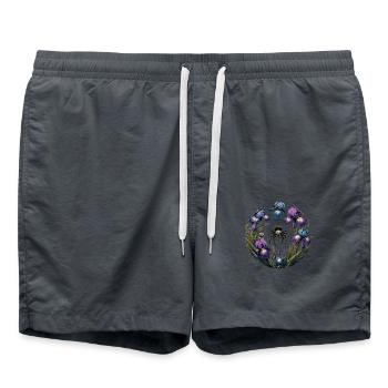 Jumping Spider - Swim Trunks - anthracite - Front - AI Model Male 185 light (185cm)