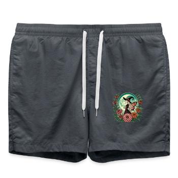 Fairy Witch - Swim Trunks - anthracite - Front - AI Model Male 185 light (185cm)