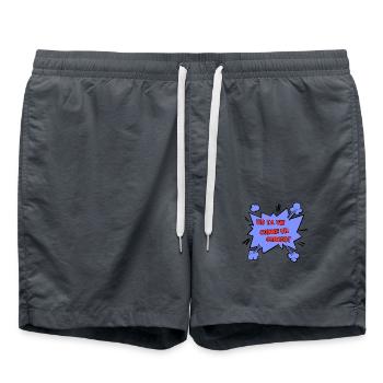 Vis ta vie comme un concert - Short de bain - charbon - Devant - AI Model Male 185 light (185cm)