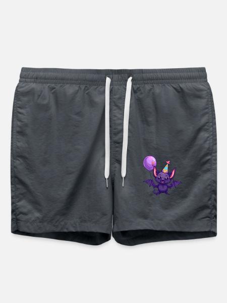 Bat Birthday Baby - Swim Trunks - anthracite