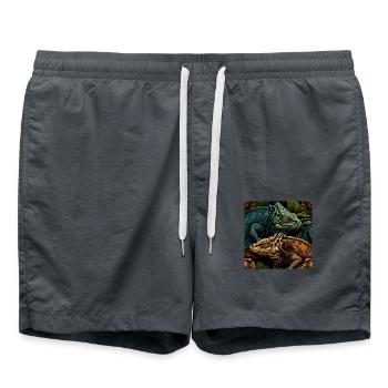 Leguan-Duo - Badeshorts - Anthrazit - Vorne - AI Model Male 185 light (185cm)