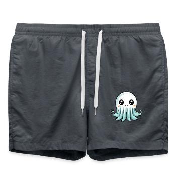 Jellyfish Halloween Comic Ghost - Swim Trunks - anthracite - Front - AI Model Male 185 light (185cm)