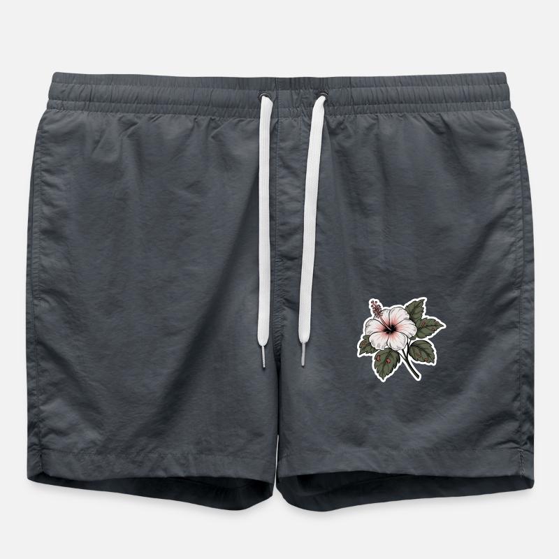 Hibiscus - Swim Trunks - anthracite