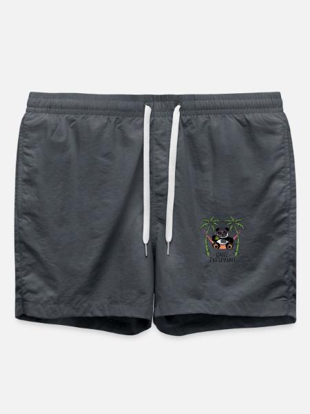 Panda - Completely relaxed - Swim Trunks - anthracite