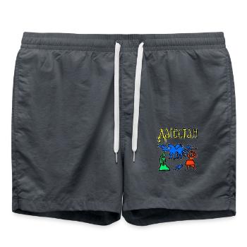 Folklore du Daghestan - Short de bain - charbon - Devant - AI Model Male 185 light (185cm)