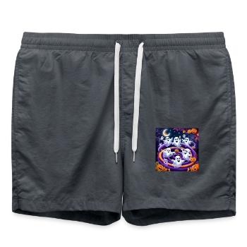 Halloween Collection - Ghostly Halloween - Badeshorts - Anthrazit - Vorne - AI Model Male 185 light (185cm)
