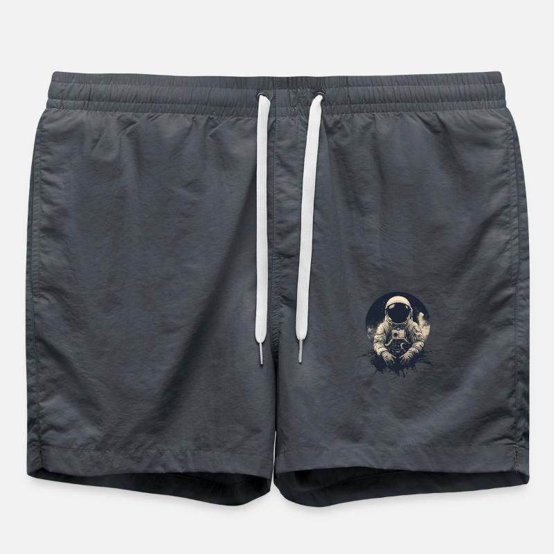 Astronaut on the Moon - Swim Trunks - anthracite