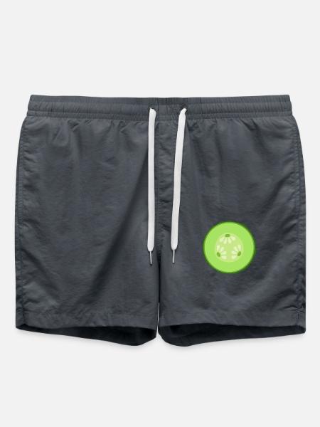Gurken-Scheibe - Badeshorts - Anthrazit