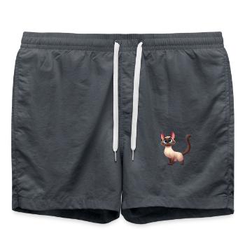 siamois 16 - Short de bain - charbon - Devant - AI Model Male 185 light (185cm)