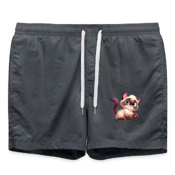 siamois 18 - Short de bain - charbon - Devant - AI Model Male 185 light (185cm)
