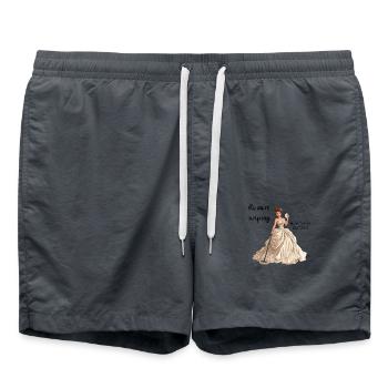 Enterrement de vie de garçon pour vous - Short de bain - charbon - Devant - AI Model Male 185 light (185cm)