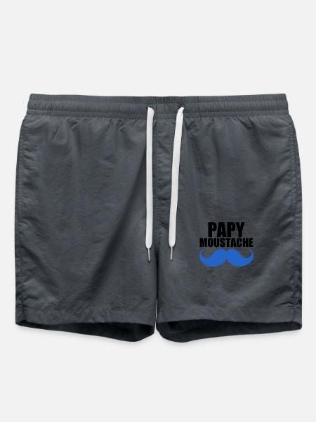 Opa Schnurrbart - Badeshorts - Anthrazit