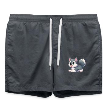 Wolf 15 - Swim Trunks - anthracite - Front - AI Model Male 185 light (185cm)