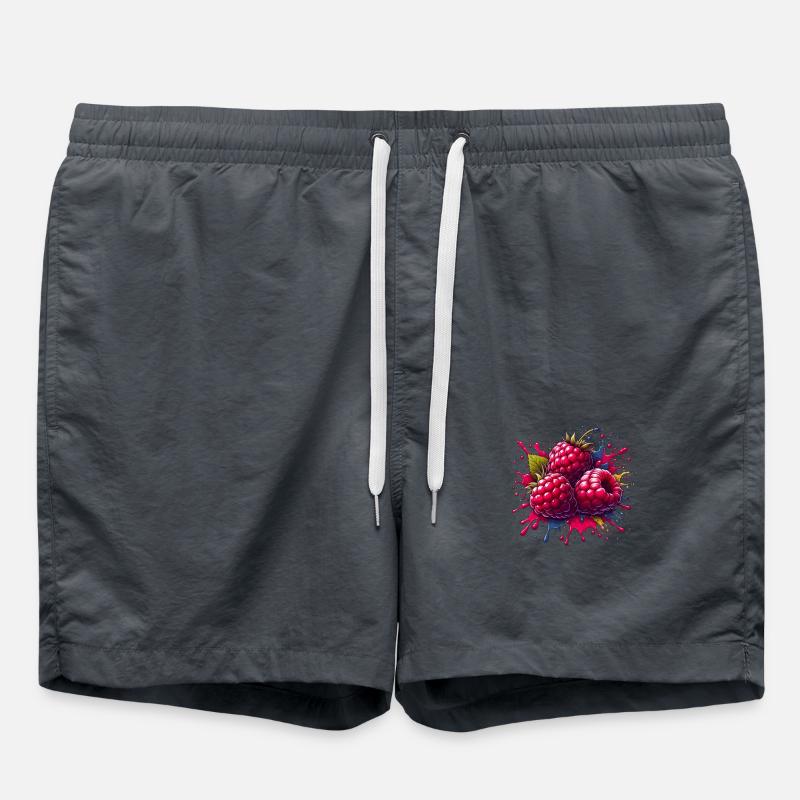 Raspberries Paint Explosion - Swim Trunks - anthracite