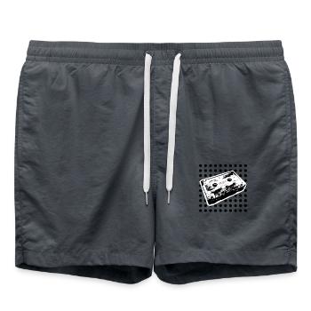 Enfants des années 90 - beauté noire tachetée - Short de bain - charbon - Devant - AI Model Male 185 light (185cm)