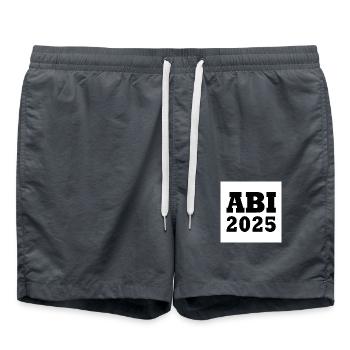 Abi 2025 - Badeshorts - Anthrazit - Vorne - AI Model Male 185 light (185cm)
