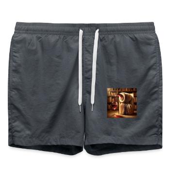 Beech and wine - Swim Trunks - anthracite - Front - AI Model Male 185 light (185cm)