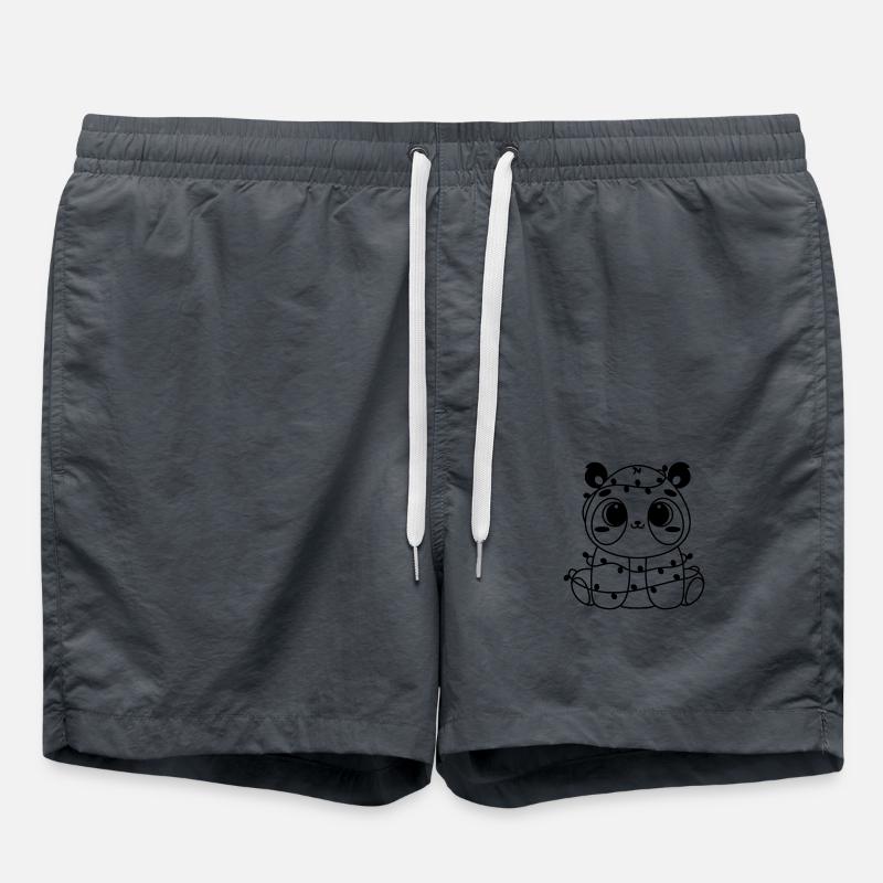 panda kawaii - Short de bain - charbon